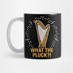 Harpist Harp Player Musician Music Instrument Funny What The Pluck Mug